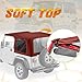 Soft Top Compatible with Jeep Wrangler/TJ 1997-2006 2 Door, with Plastic Window