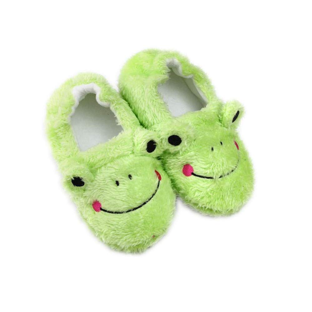 Enteer Baby Boys' Slippers Frog Green US 5-6