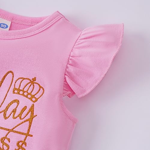 Image of LYSMuch Girls Birthday Outfit Birthday Girls Shirt Princess Tutu Tulle Skirt