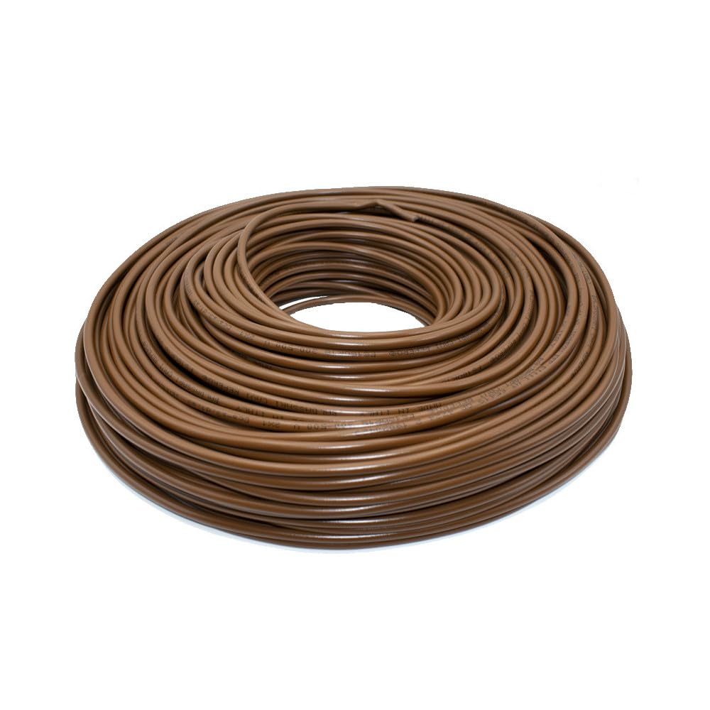 Cavo Icel FS17, Matassa Metri, Filo Elettrico Unipolare Isolante, Impianti Elettrici, Case, Imprese Edili (Marrone, 1 x 4 mm)