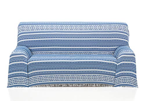 Cardenal Textil Azteca Foulard Multiusos, Azul, 230x290 cm