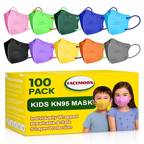 FACEMOON KN95 Kids 100 Pack