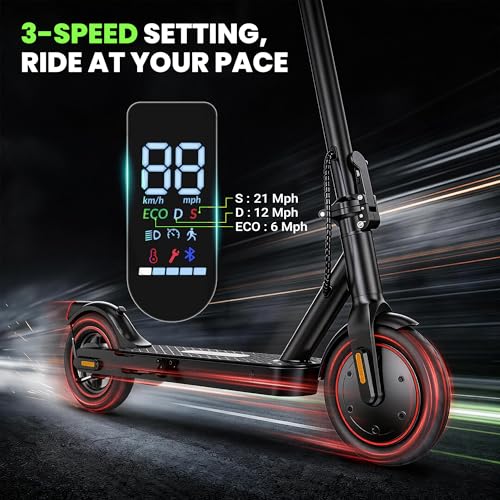 Image of Electric Scooter, 500W /750W Powerful Motor, 22 /25 MPH Top Speed & 23 /28 Miles Range, 9.3 inch /10 inch Tires, Foldable Commuter Scooter for Adults and Teens with Dual Braking,Cruise Control,APP Control