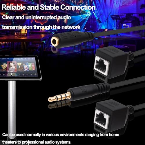 Convertidor extensor de red RJ45 a CC contra pérdidas de señal en pantalla táctil TRRS 3