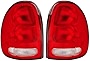 EPIC LIGHTING OE Style Replacement Rear Brake Tail Lights Assembly Compatible with Dodge Plymouth Chrysler 1996-2003 Caravan Durango Voyager Town & Country Left Driver & Right Passenger Sides Pair