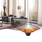 Exception Hanging Electric Space Heater, Portable Patio Heater, 3 Seconds Quick Heat, for Outdoor/In