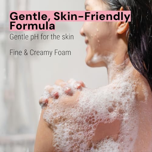 Image of Panier des Sens Rose Geranium Body Wash, French Shower Gel, 6.8 fl oz | Vegan Body Wash | 96% Natural-Origin Ingredients | Gentle Daily Cleansing | Long-Lasting Fragrance | Soft Skin Feel