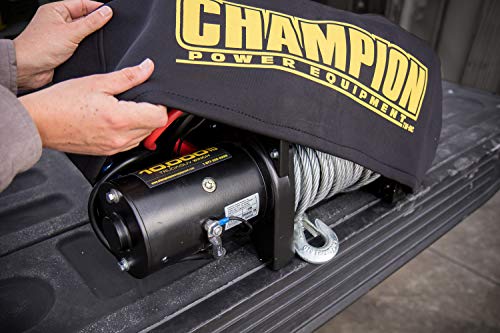 Champion Power Equipment - 18035 Weather-Resistant Neoprene Storage Cover For Winches 8,000-10,000 Lb #TOP3