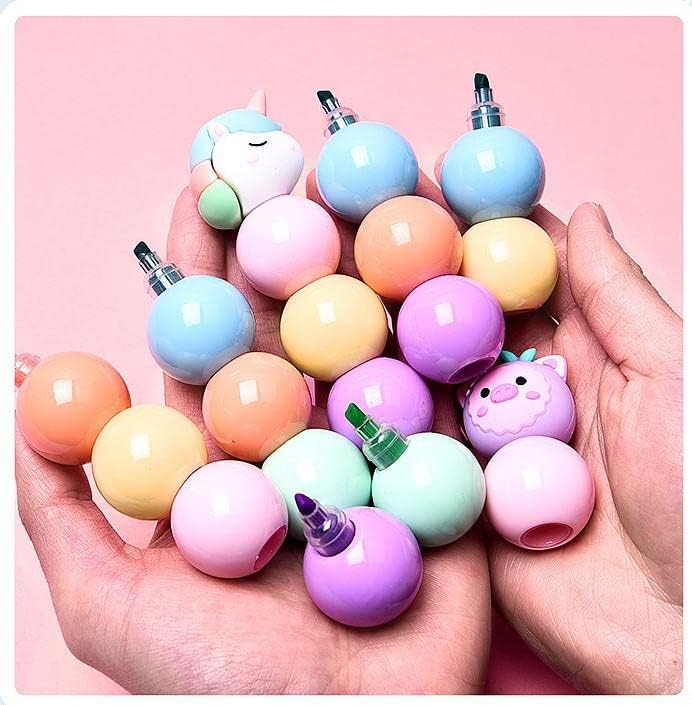Image of YBN Unicorn Shape Highlighter Pens Fancy Cute markers For Kids (Unicorn Pack Of 1)