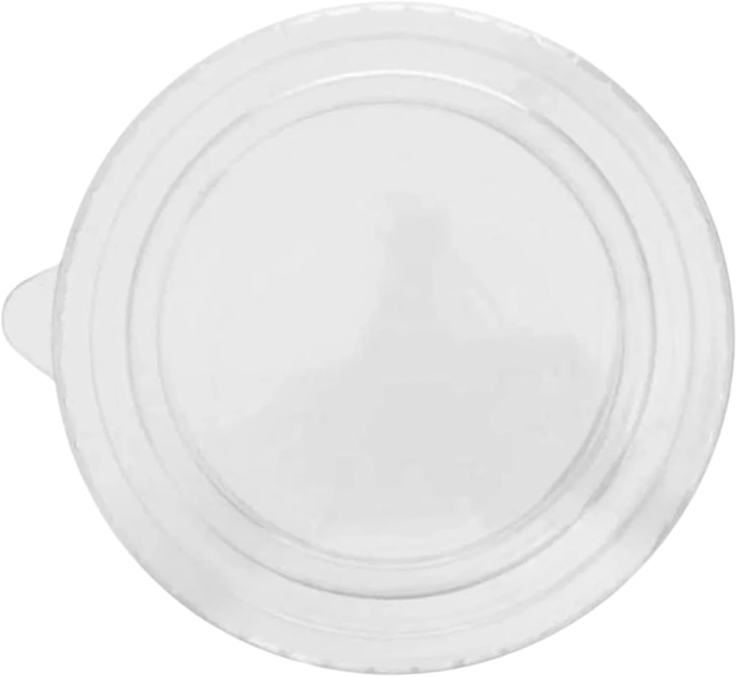 Terryshop74 Ensaladera mayólica 1000 ml con tapas – 25 cuencos de papel decorado + 25 tapas transparentes – Recipientes grandes para poké, ensaladas y platos calientes