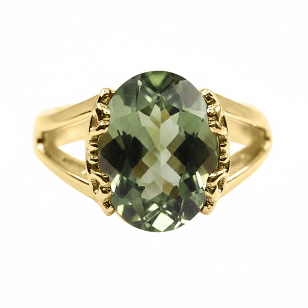 55Carat Choose Your Color Genuine Stone Ring 18K Gold Plated Oval Handmade Jewellery for Gift Sizes 4-13
