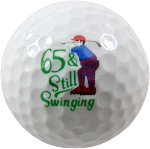 Westmon Works Pelota de golf de 65 cumpleaños para golfista de sesenta y cinco años