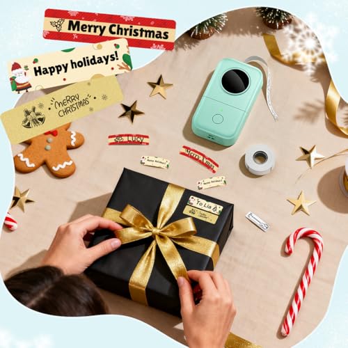 Phomemo D30 Label Maker Machine, Portable Bluetooth Mini Label Printer, Smartphone Handheld Thermal Sticker Small Labeler Multiple Templates Font Icon Inkless Custom Label for Home Kids School Items - Image 3
