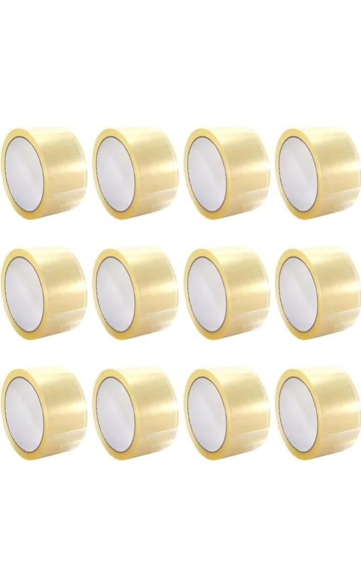 Transparent Cello Tape, 3 inch x 65 metre, Pack of 10