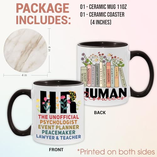 Taza Cerámica 11oz con Posavasos para Profesionales de RRHH miniatura 2