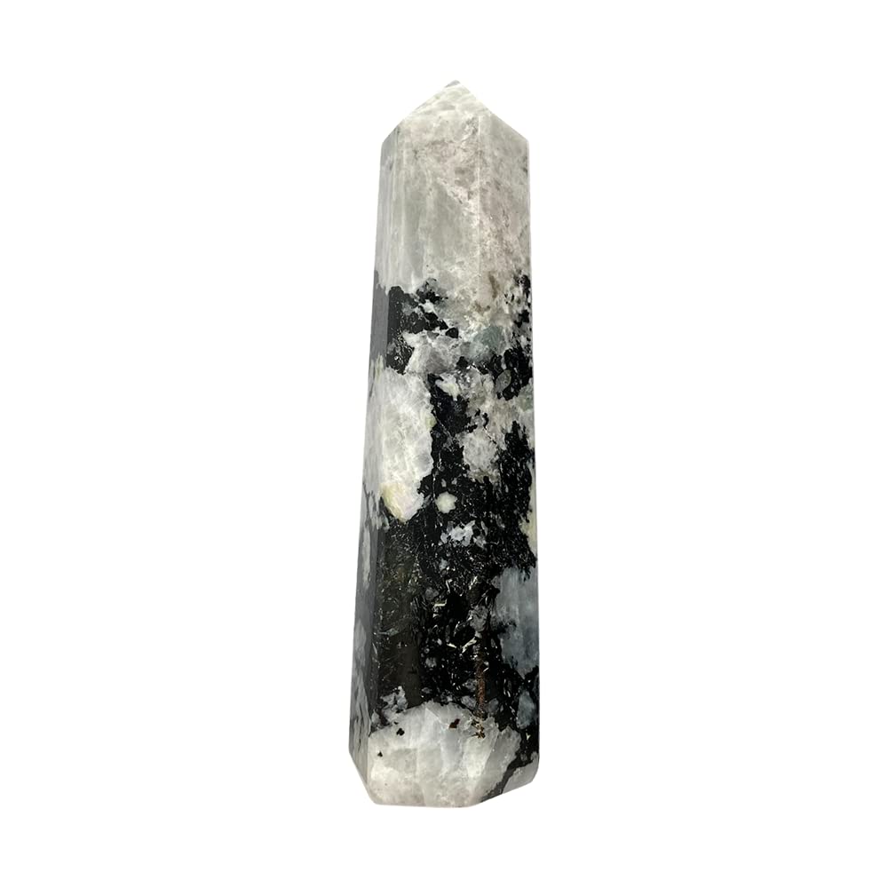 VIE Obelisk Tower, 8-10cm, Rainbow Moonstone