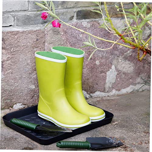 VILLCASE Schuh Und Futtermatte Tablett Aus Strapazierfähigem Pp Rutschfestes Multifunktions Ablagefach Für Haustiere Eingang Und Garten 2 Stück