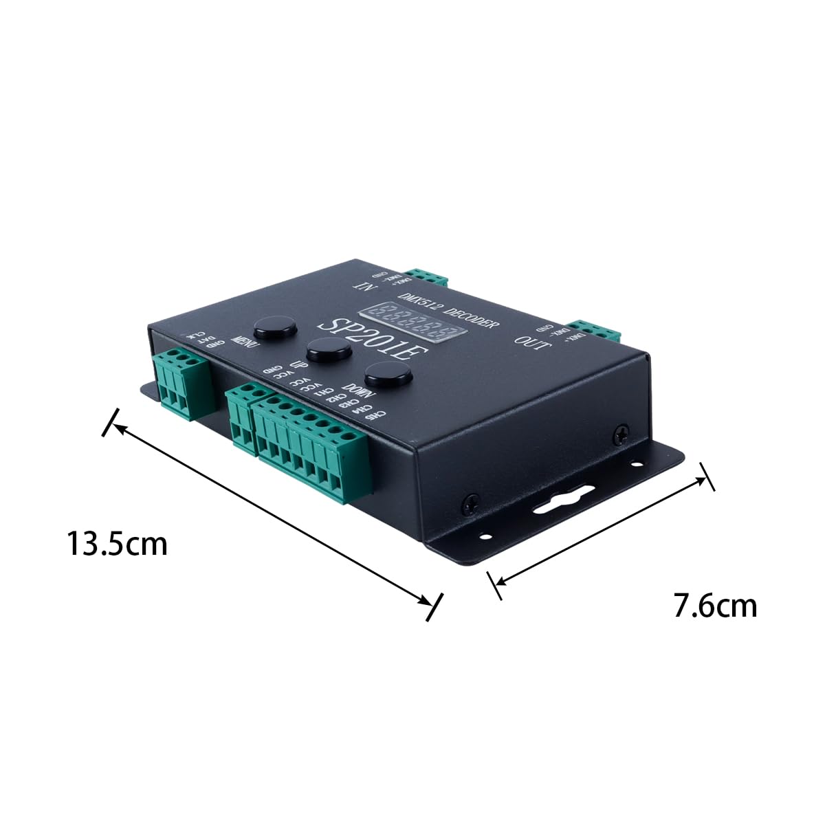 Decoder DMX512 e controller pixel SPI, supporta WS2811 WS2812B SK6812 APA102 LPD8806 UCS1903 RGBWW Strip, 1024 pixel, DC 5V-24V