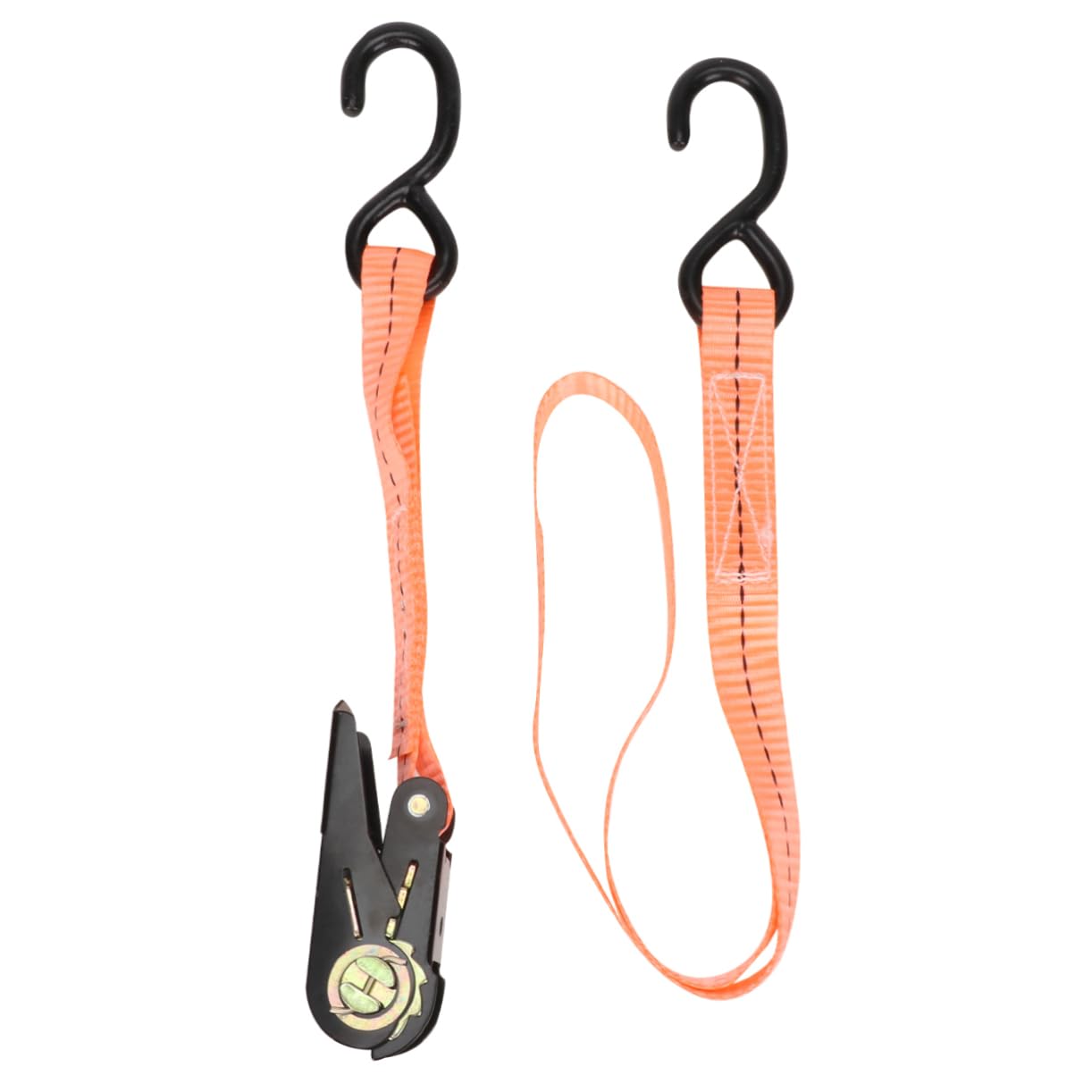 MUCKLILY Rugged Cargo Fastening Belt 2pcs Luggage Binder Ratchet Tie Down for Outdoor Towing Storage