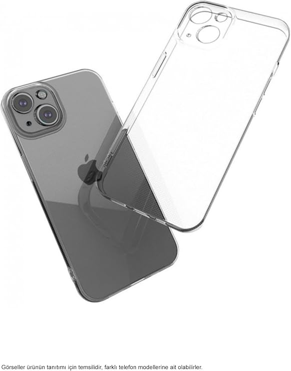 Super Silicone Transparent Case with Cover Camera Protection Compatible with iPhone 15 Pro