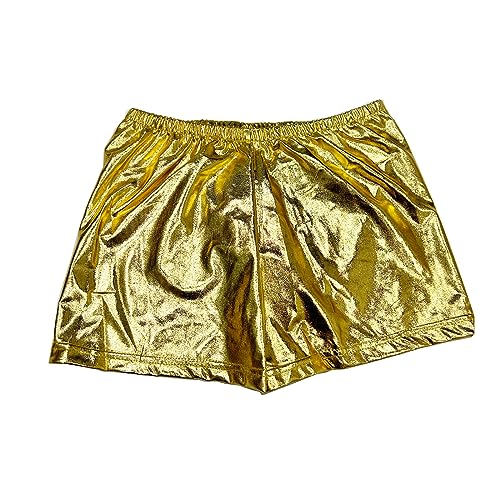 Men's Shiny Metallic Boxer Briefs Drawstring Shorts Pants Swimsuit Trunks Underpants Underwear4