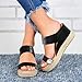 Sandals for Women 2025 Dressy, Platform Sandals Women Fashion Wedges Mid Heels Open Toe Espadrilles Slip on Shoes Dressy Summer
