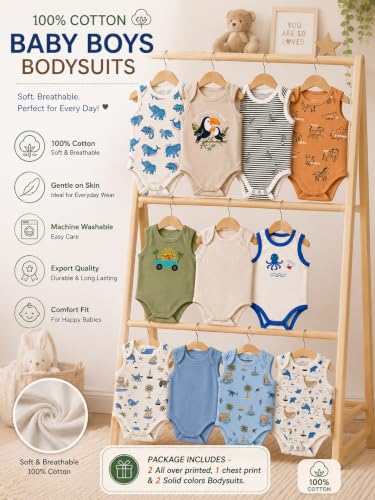 Image of TuddyBuddy 100% Cotton Romper /Bodysuit for Baby Boys