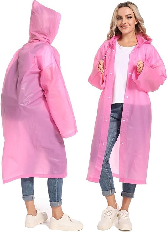 Image of Unisex Adults EVA Waterproof Rain Coat 1Pc
