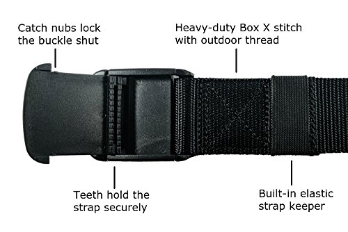 Rover - 1.5 Inch Wide Men's Nylon Web Belt with High-Strength Adjustable Buckle4