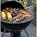 George Foreman Portable Charcoal BBQ Round Kettle 47.5 cm, Adjustable Vent, Integrated Thermometer, Charcoal Barbecue, Stand & 2 Wheels with Chrome Grill, GFKTBBQ, 60x51x90