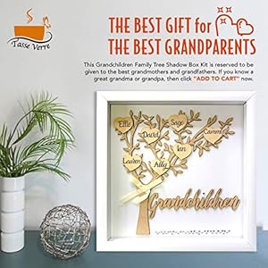 Tasseverre12x12grandchildrenshadowboxkitfamilytreegiftforgrandparentsgrandmagrandpawith7heartsand40gemsgiftforgrandparentsgrandchildgrandkidnanamimimothersday Urban Country Home Decor Tasse verre 12×12 grandchildren shadow box kit family tree gift for grandparents grandma grandpa with 7 hearts and 40 gems gift for grandparents grandchild grandkid nana mimi mothers day urban country home decor