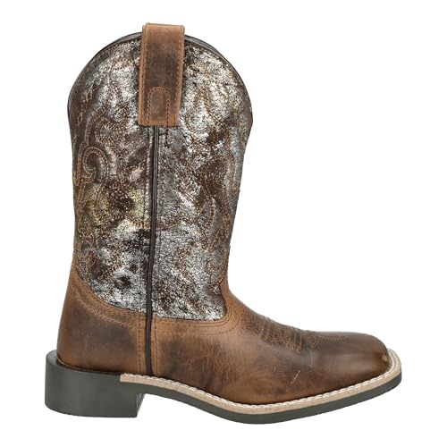 Smoky Mountain Western Boots Girls Sadie Metallic Brown 3403C3