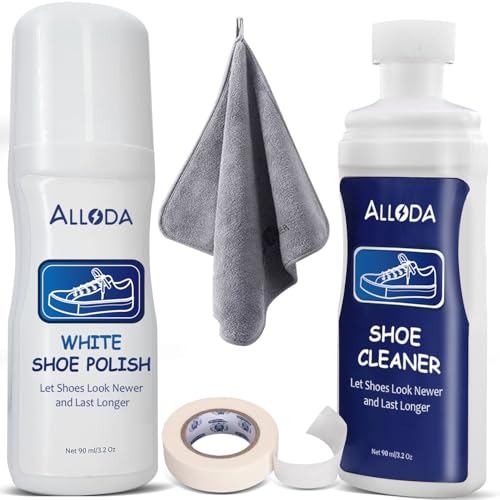 Alloda Shoe Cleaner & Whitener, Sneaker Cleaner, Shoe Cleaning Kit, One Stop Kit (Upgraded)