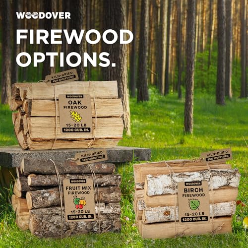 15" Oak Firewood Logs, Kiln-Dried Fire Wood for Fire Pit, Seasoned Logs for Fireplace, Campfire, Firewood Bundle for Fireplace, Pizza Oven, Split Wood for Solo Stove, 1200 cub. in., 15-20lb - Thumbnail 6