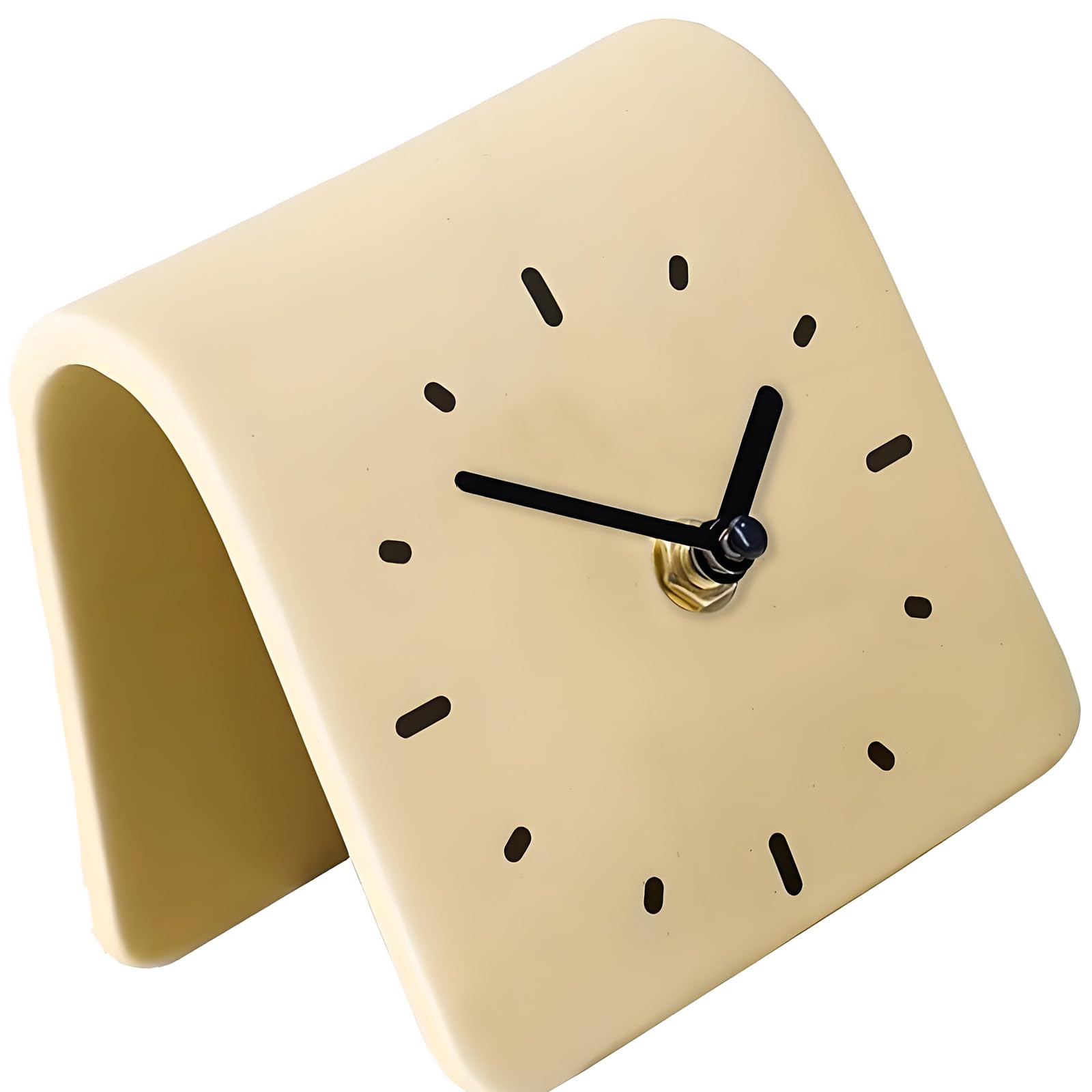 Tsophreniq Analog Table Clock,Silents None Ticking Battery Operated Decorative Mantels Desk Shelf Clocks Offices Home Decors Silents None Ticking Desk Clocks
