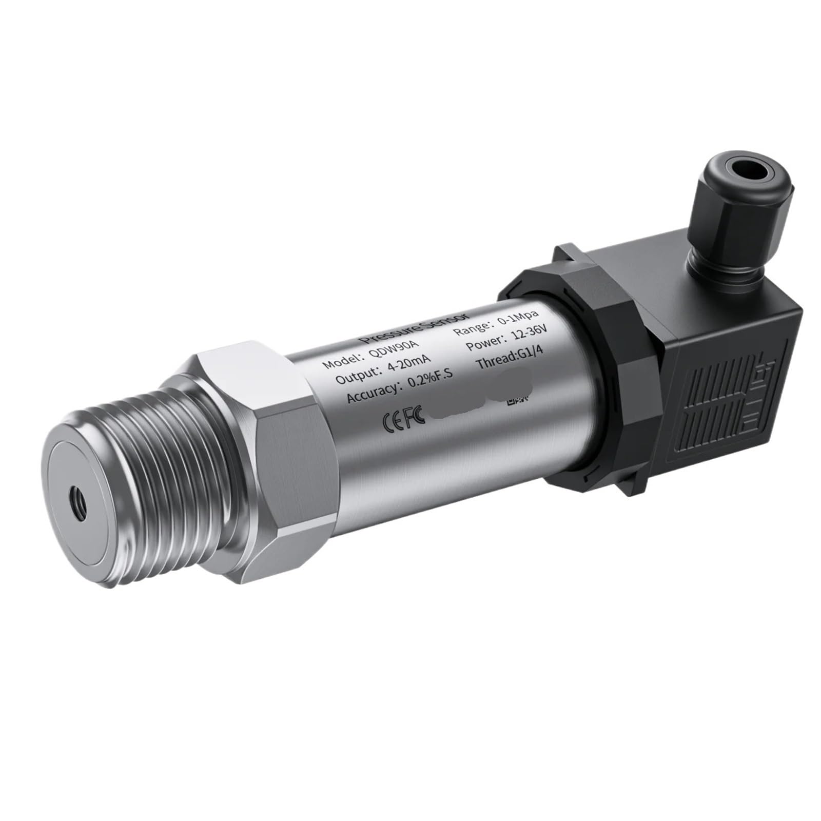 Transmisor sensor de presión de 0-10 V a 250 bar, 10 bar, suministro de 24 V, agua, gas, aceite, líquido, manómetro de 150 psi, G1/4 NPT1/2, 10 bar, 16 bar, 300 bar(G1-2thread,0-800bar)