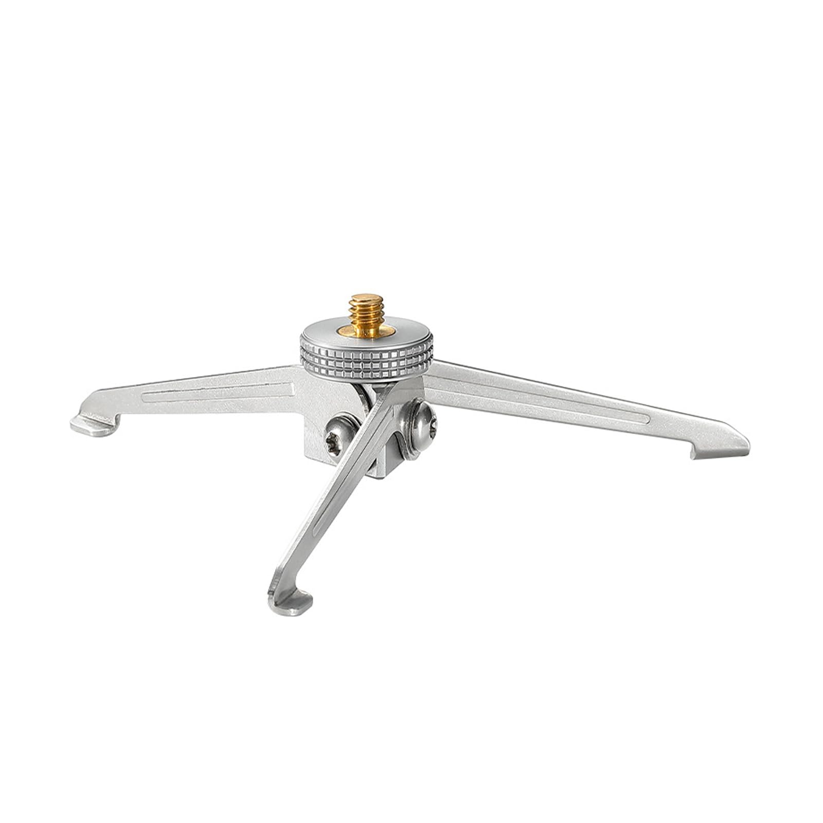 Campingmoon Outdoor Edelstahl 1/4 Kameraständer Faltbarer Aluminium Gastank Stativ Camping Gaslaternenständer