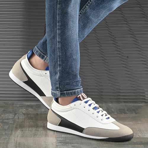 Image of Cruiser Mens Sneakers | Casual Shoes | Experience Comfort & Style with Soft Cushioned Insole | Trendy Lace-Up Design Sneaker(2570)