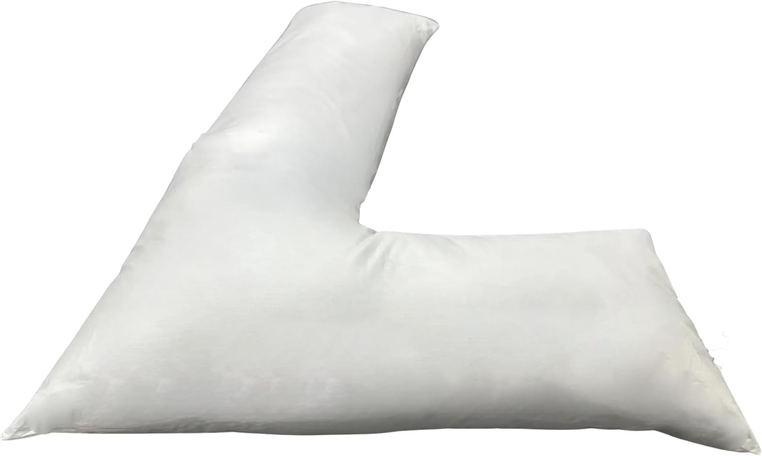 Jumbo L Shaped Pillow Support for Head, Neck and Shoulders - White Cover Included