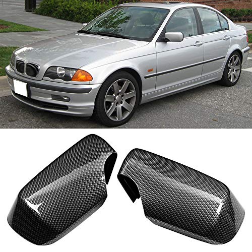 Car Rearview Mirror Cover,Carbon Fiber Style Door Wing Protector Add on Side Fits for E46 1998-2005, popular, normal - Image 4