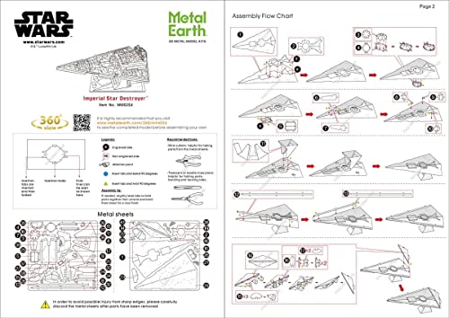Modelo 3D Metal Star Wars Imperial Star Destroyer miniatura 7