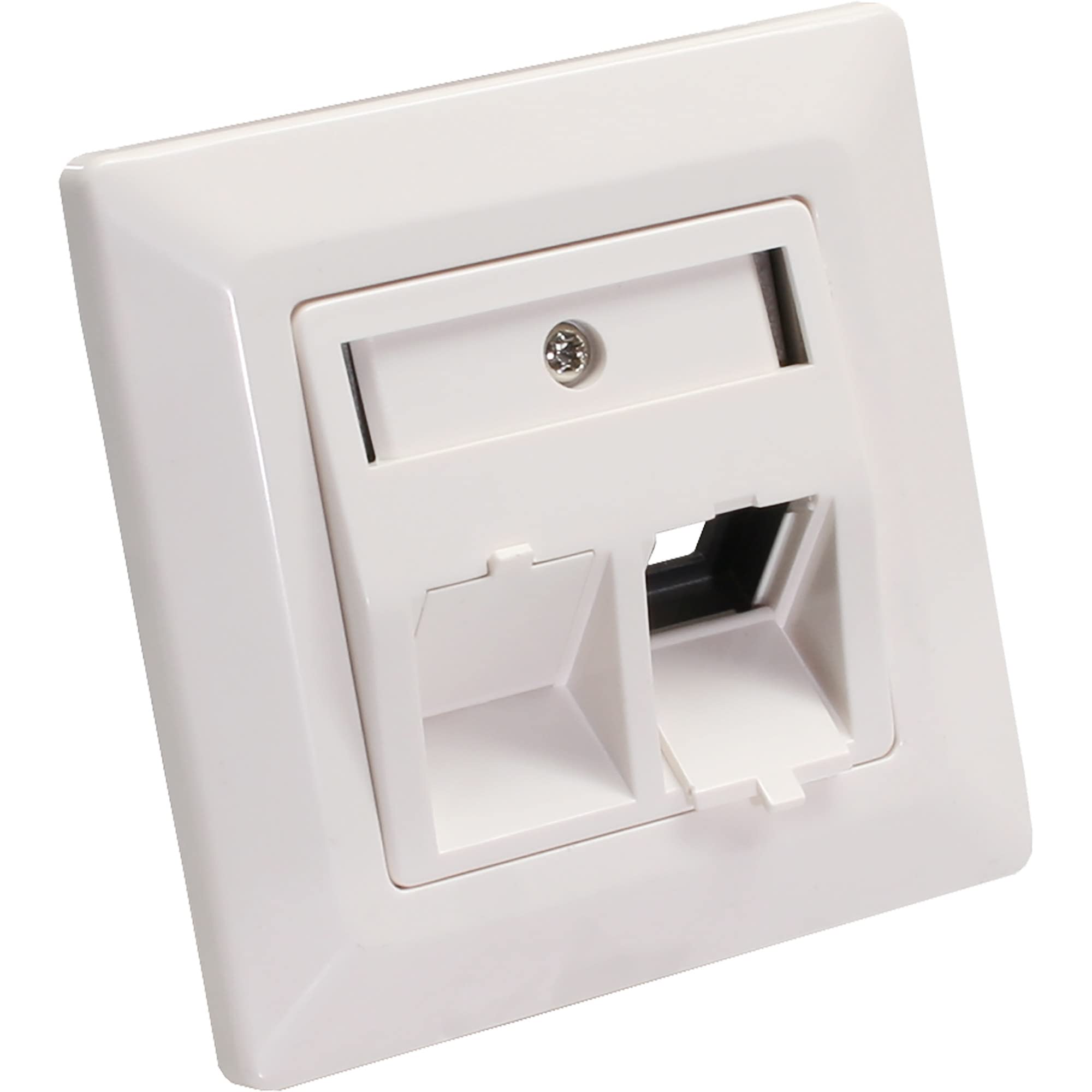 Prise Gewiss GW10311 Chorus 2 modules P11 P17 blanc pour installation électrique