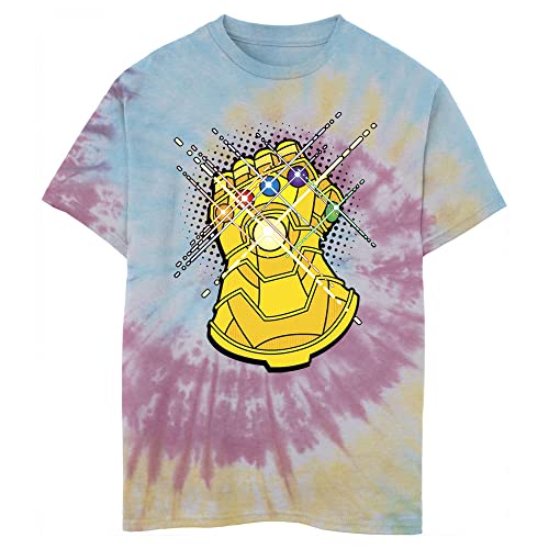 Marvel Kids Avengers Classic Gold Gauntlet Boys Short Sleeve Tee Shirt