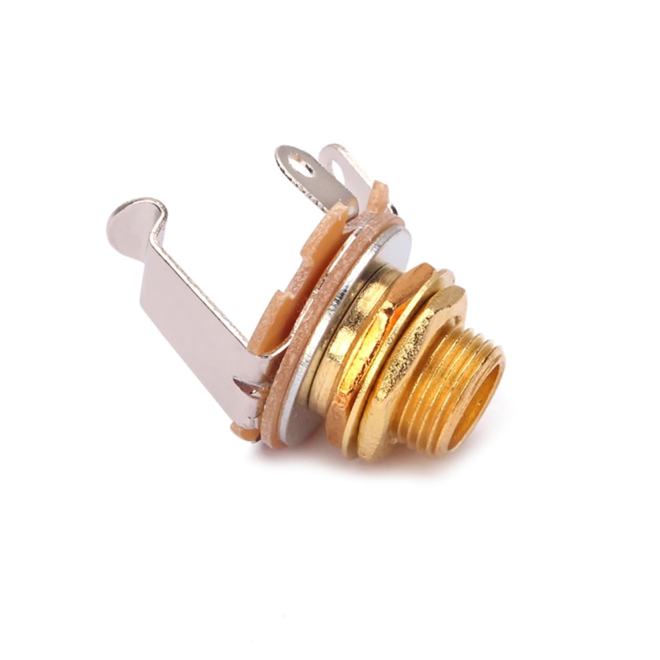 Toyvian 20pezzi Connettore Jack Mono Per Chitarra Dorato Facile Installazione Per Chitarre Elettriche e Acustiche Sostituzione Per Strumenti Musicali