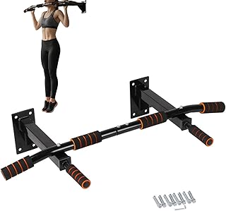 Barra de Dominadas de Pared - Estación De Fondos | Barra de Dominadas Montada en Pared y Estación de Fondos,para Entrenamiento en Gimnasio Interior, Fitness, Ejercicio para el Cuerpo y