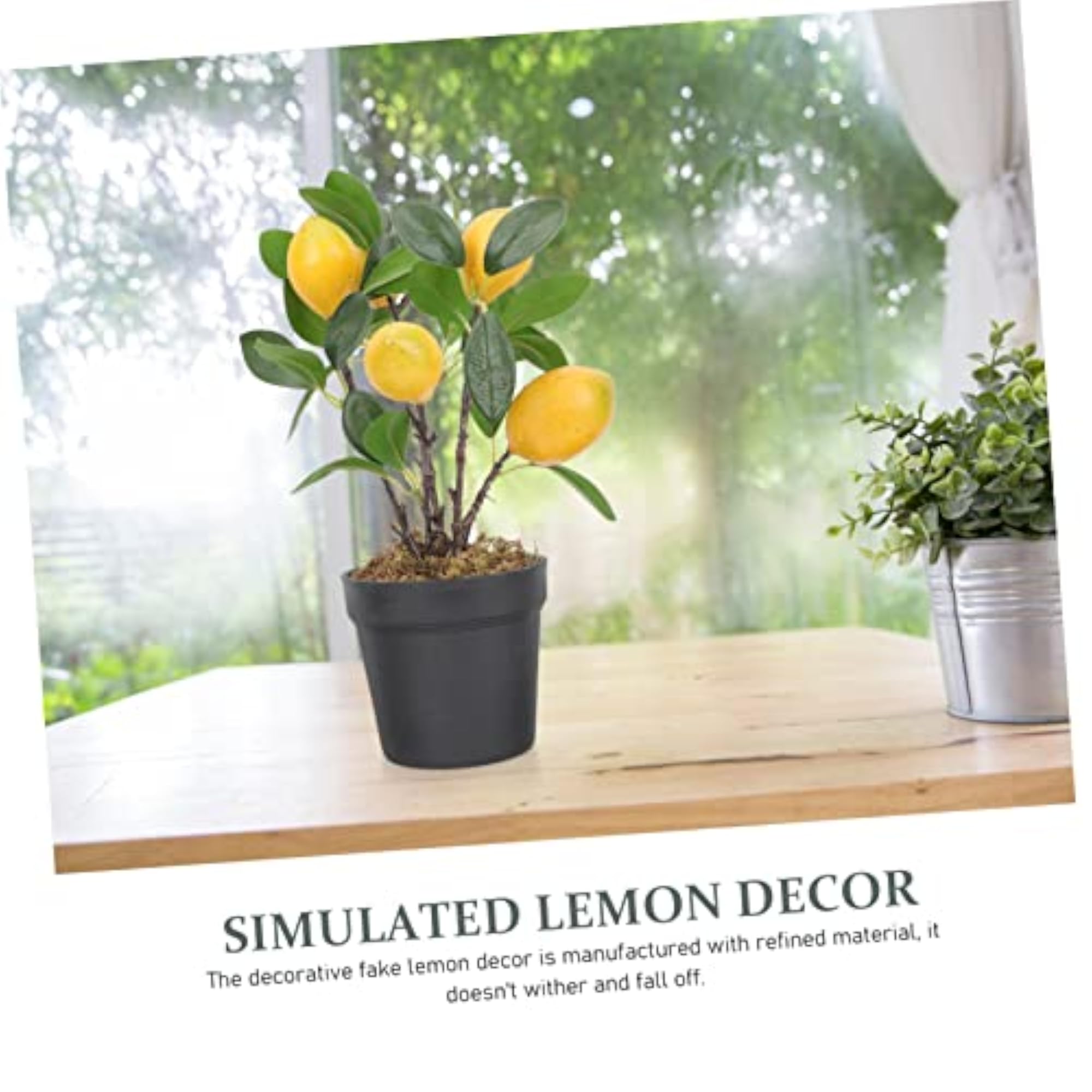 Realistic Fake Lemon Decorative Potted Bonsai