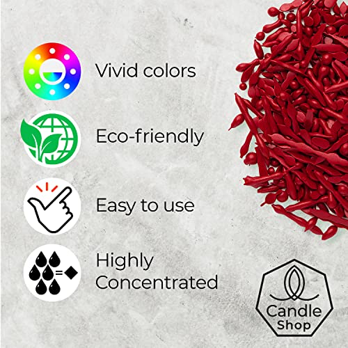 Image of Candle Shop - Red Color 2 oz- Dye Chips for Making Candles - Candle Wax Dye - A Great Choice of Colors