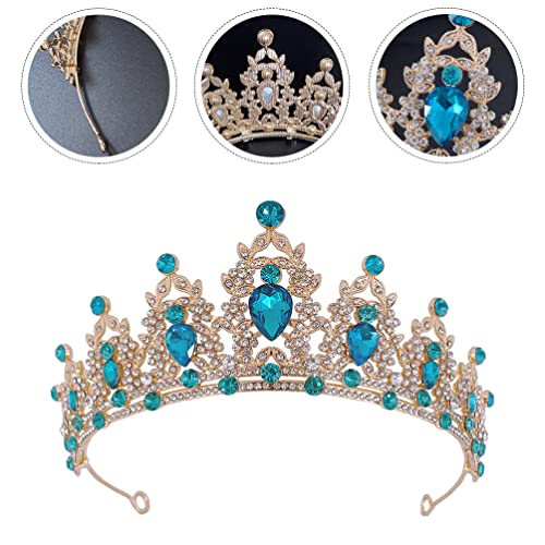 Diadema de corona de diamantes de imitación para damas de honor en bodas 6