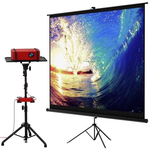 Pantalla de proyector 100" con trípode (4:3)