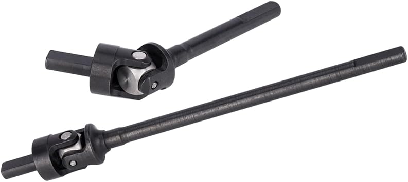 Steel Driveshaft Set VDI Universals Rear Straight Axle Shafts 20T/28T Portal Gear Set for Vanquish Products VS4-10 F10 Axles Universal Axle Shaft